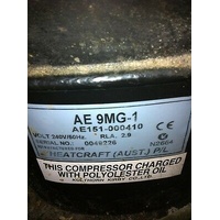 KIRBY HEATCRAFT COMPRESSOR 1/3HP 700W@-5C MHBP 1PH R22 R404 AE9MG-1 BA9MG-1