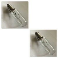 2 x Kelvinator Fridge Lamp Bulb Globe KTM3600WB KTM4400WB KTM5200MB KTM5200WB