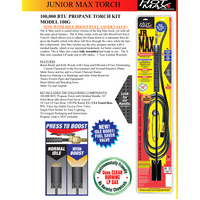 NEW LP GAS TAR ASPHALT WEED BURNER TORCH KIT WITH SQUEEZE HANDLE 100G 100000BTU