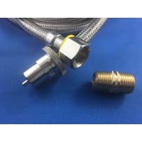 Stainless Steel Braided Gas hose 1/2 BSPM & 1/2BSP F x Male Bayonet 3 METER