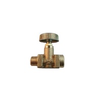 CARAVAN HOME LPG CATERING NEEDLE VALVE 1/4 MBSP x 1/4 MBSP
