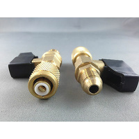 R410a Ball Valve Adapter 5/16" male 5/16" Female Swivel Manifold Refrigeration
