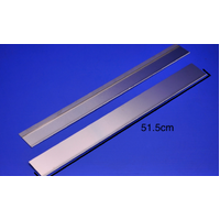 COOKTOP TRIM ENDS STAINLESS STEEL GAP REMOVAL 515MM X 55MM SUIT 600MM & 900MM