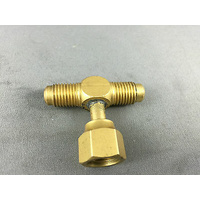 COMMERCIAL FRIDGE SERVICE REPAIR BRASS ADAPTER 1/4MX1/4mx1/4F