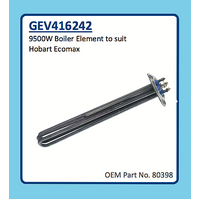 HOBART ECOMAX BOILER ELEMENT 9500W GEV416242 80398 ESWOOD SMARTWASH, NORRIS MADI