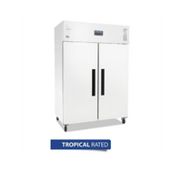 POLAR Double Door Commercial FRIDGE White DL898-A 43C Ampient 1340X870mm 1200LT