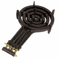 RAMBO CAST IRON QUAD RING BURNER COOKER LPG WITH HOSE AND REG 64-QRRB50