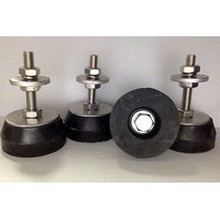 AIR CONDITIONER BOTTOM BASE SET OF 4 RUBBER FEET STANDS ADJUSTABLE HEAVY DUTY