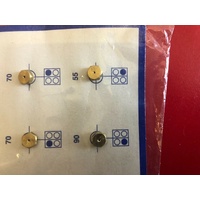 LPG BBQ GAS COOK TOP JET 4x NIPPLES 2 x70 1x90, 1x55 Gauges Size