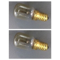 2 x Westinghouse Freestanding Cooker Oven Lamp Light Bulb Globe 4U609W 4U612W