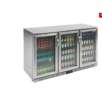 STAINLESS STEEL  3 x Doors Under Bench Cooler  Fridge Back Bar Display GL009-A
