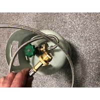 Bromic Gas Hose CGA600 to POL Cylinder Fitting Adaptor 1.2m Mapp to LPG