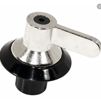 Smeg Stainless Steel Cooktop Control Knob PGA31G, PGA32G CANALI LONG SHAFT