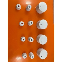 Universal Oven Cooktop Knobs Black (4 Pack) GREY / SILVER COLOUR