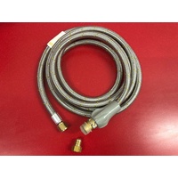 EVERDURE 3m SS Gas hose 3/8 BSP F & SAE F Bayonet Grap Handle