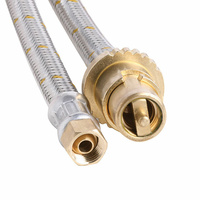 Brand New SS Braided Gas hose 1/4 BSP F x Male Bayonet x 1500mm 52-RBA0415