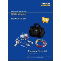 AIR CONDITIONER & COMMERCIAL FRIDGE TOOL KIT BAG HVAC/R VTB-5D