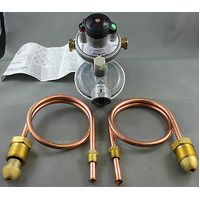 160MJ CARAVAN HOME CABIN DUAL LPG CYLINDERS DUAL REGULATOR WITH COPPER PIPE