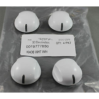 WESTINGHOUSE STOVE OVEN WHITE KNOB Pkt4 POH660W PHH285W*00 GHH18W*04 0019777850