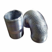 100mm x3m Flexible Duct Silver Aluminium Ventilation Ducting Fan Pipe Hose Air
