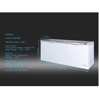 Brand New IGLOO 950LT CHEST FREEZER DOUBLE STAINLESS STEEL FLAT LIDS BD950SS