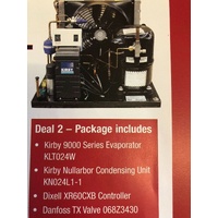 KIRBY CONDENSER & EVAPORATOR PACKAGE DEAL FREEZER ROOM 2180 W