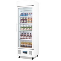 350LITRE 1-DOOR COMMERCIAL DRINK GLASS DISPLAY FRIDGE 1982(H) x 620(W) x 570(D)