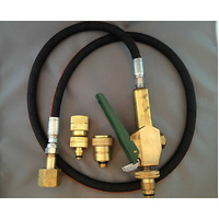CARAVAN LPG Gas Bottle Filler Gun & Hose Kit & Primus and Companion Adapters