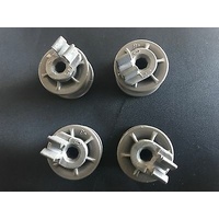4 x LG DISHWASHER ROLLERS UPPER BASKET WHEELS 4581DD3002A LD-14AW3, LD-2120W