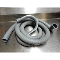 UNIVERSAL DISHWASHER WASHING MACHINE DRAIN HOSE 2m LONG 19-34mm