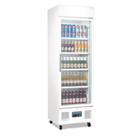POLAR BRAND 350LT SINGLE DOOR COMMERCIAL GLASS DISPLAY DRINK FRIDGE BEER WINE