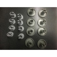 50286965-00/4 50286967-00/0 Dishlex Simpson W/house Top & Bottom Basket Rollers