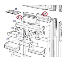 WESTINGHOUSE DAIRY DOOR KIT RH/ LH RJ422V RJ442V RJ446V RJ393V RJ395V RJ423V | PN: 4055922332