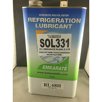 EMKARATE RL 68H POE POLYOL ESTER COMPRESSOR OIL LUBRICANT R134A R22 R410 5LT