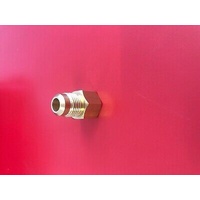 LPG BBQ HEATER BRASS ADAPTOR 3/8" SAE MALE x 3/8" BSP FEMALE CONVERT