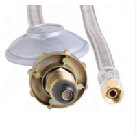 BBQ HEATER LPG Outdoor Connection Gas Hose 1/4" BSP to POL Regulator 3m Long