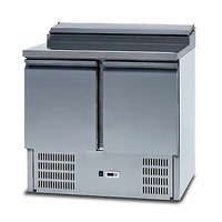 IGLOO SALADETTE PIZZA BAR PREP BENCH FRIDGE 2 DOORS 4 TRAYS 900mm LONG PS-200
