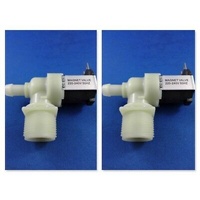 2 x Hoover Washer Water Hot Cold Inlet Valve 200M 220M 500M 550MD 700L ELITE1210