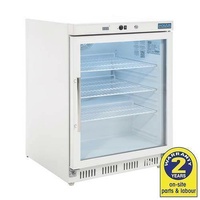 POLAR 150LT SINGLE UNDER COUNTER DRINK CHILLER DISPLAY FRIDGE CD086-A 600MM WIDE