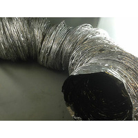 10"/250mm FLEXIBLE NON INSULATED FAN DUCT BATHROOM LAUNDRY VENTILATION 3 METRE