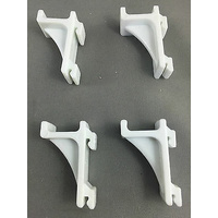 COMMERCIAL DISPLAY DOUBLE DOOR FRIDGE SHELF 4 X PLASTIC HOLDER