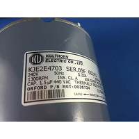 KULTHORN CONDENSER FAN MOTOR 20W out 0.22AMP 1300RPM KJE2E4703 HUB SHAFT