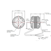 FASCO DUAL SHAFT CONDENSER FAN FRIDGE FREEZER MOTOR 0.78Amp 50D503-80A 40 Watt