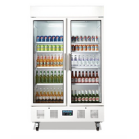 POLAR Door 944L Commercial Upright Glass Display Drinks Storage Fridge CD984-A