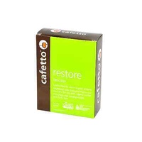 CAFETTO RESTORE DESCALER EXPRESSO COFFEE MACHINES 4 X 25 GRAM SACHETS ACC074