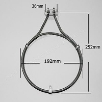 FISHER AND PAYKEL OVEN FAN ELEMENT 542959P BI600 BI601 BI602 BI603 BI450 BI451