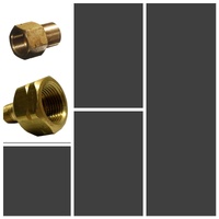 Brass Female POL / BBQ (CGA510) Gas Adapter to Male 1/4" NPT MI-M284