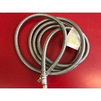 Caravan LPG RV 10mm SS Gas Hose 1/4" BSP FC x 1/4" BSP M 3000mm