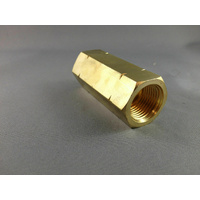LPG CARAVAN Brass Female POL/BBQ Adapter Joiner to Female POL/BBQ Ferrule