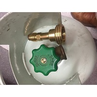 BBQ Bottle Filling Adaptor PROPANE - LPG Cylinder POL to 1 3/4" M ACME Adapter